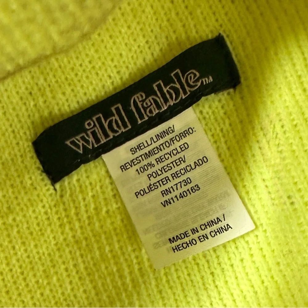 Wild Fable Highlighter Yellow Beanie Hat